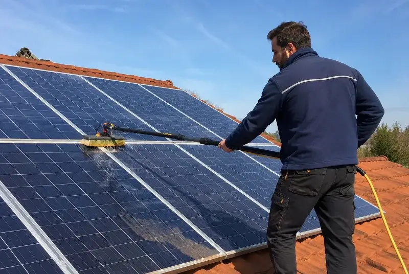 Nettoyage et entretien de panneaux solaires à Gertwiller